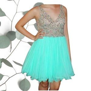 Mint Green Cocktail Dress